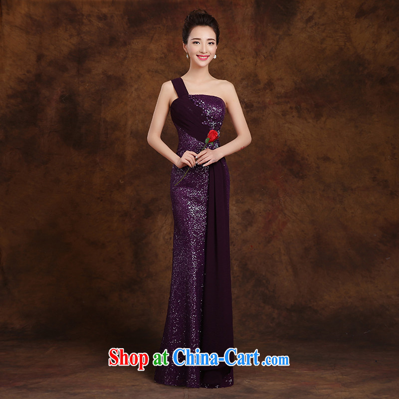 White first to approximately 2015 New Evening dress, wedding single shoulder at Merlion purple skirt tailored contact Customer Service