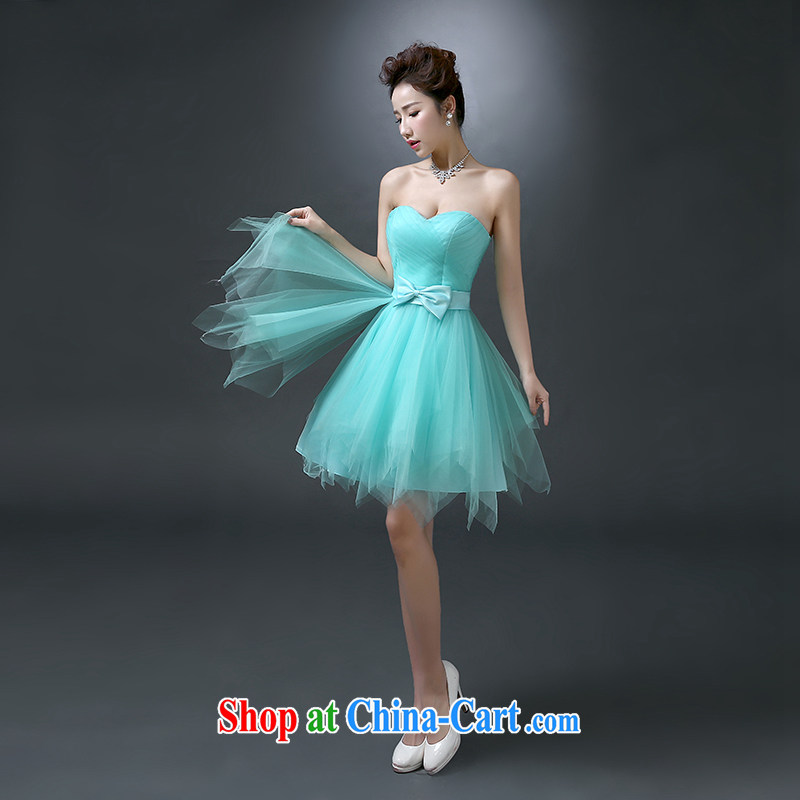 White first to approximately 2015 new bridesmaid wiped his chest stylish banquet dress short spring and married women toast summer service shaggy dress dark green is tailored to contact customer service, white first about, online shopping