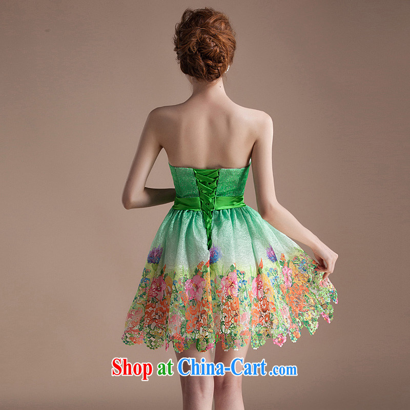 Summer New Women clad stamp duty, Princess tampered short skirt with bare chest dress dresses 2015 new cheerful XL, Ho full court, shopping on the Internet