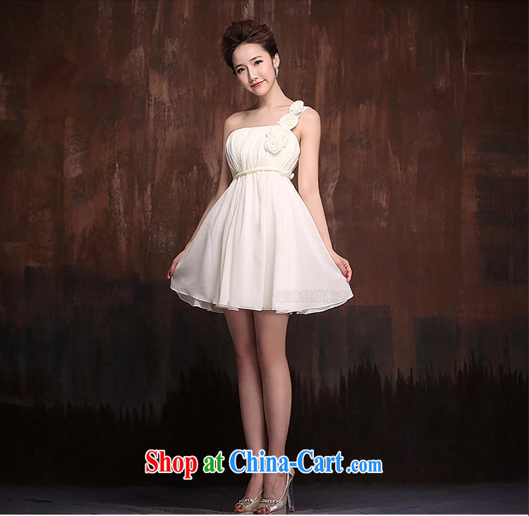 Ho full Chamber 2015 new bridesmaid clothing custom bridesmaid dress bridesmaid dress champagne color bridesmaid dresses in short white XL pictures, price, brand platters! Elections are good character, the national distribution, so why buy now enjoy more preferential! Health