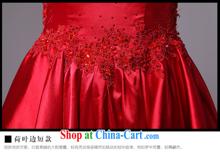 It is not the JUSERE high-end wedding dresses 2015 new short festive Chinese red name Yuan dress transparent lace bows service quality fabrics red tailored pictures, price, brand platters! Elections are good character, the national distribution, so why buy now enjoy more preferential! Health