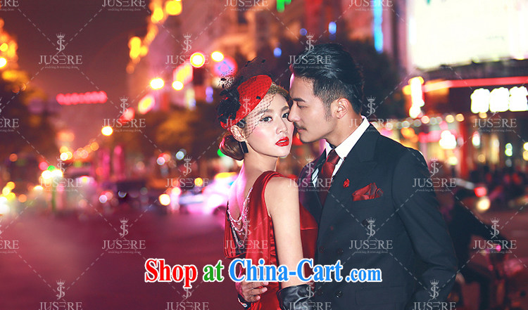 It is the JUSERE high-end wedding dresses 2015 new festive Red Cross Society of China won a toast dress uniform high quality fabric wine red tailored pictures, price, brand platters! Elections are good character, the national distribution, so why buy now enjoy more preferential! Health