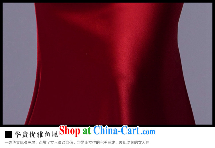 It is the JUSERE high-end wedding dresses 2015 new festive Red Cross Society of China won a toast dress uniform high quality fabric wine red tailored pictures, price, brand platters! Elections are good character, the national distribution, so why buy now enjoy more preferential! Health
