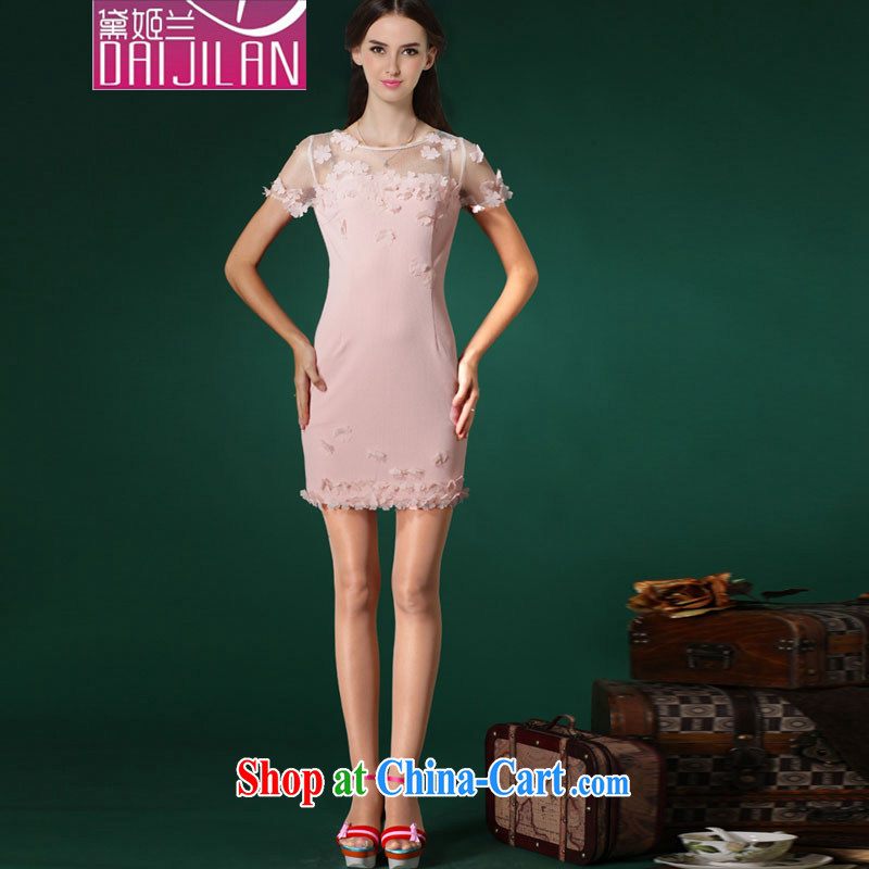 demi-hee, 2015 summer new manual high-end three-dimensional petal beauty dresses small dress