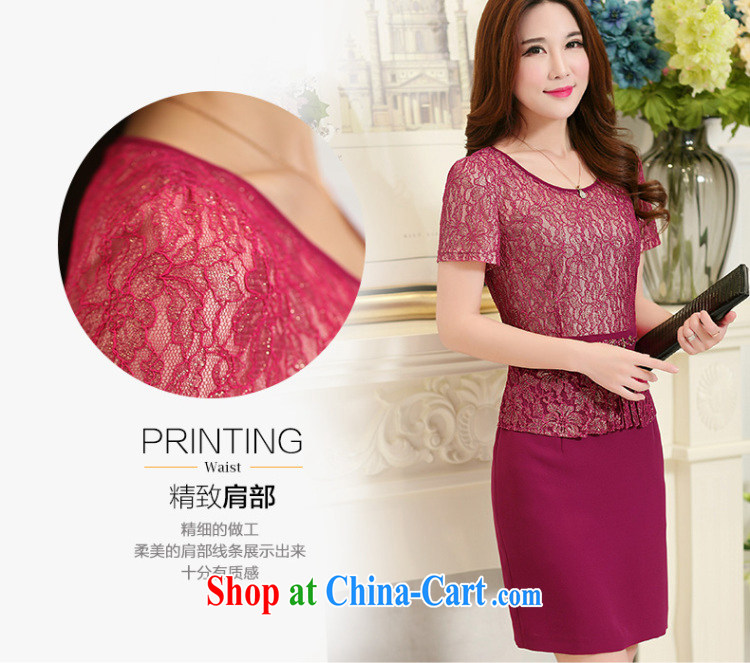 Kosovo Lucy (Woxi) 2015 summer leave of two part lace short-sleeved cultivating flouncing middle-aged dresses 6378 red XXXXL pictures, price, brand platters! Elections are good character, the national distribution, so why buy now enjoy more preferential! Health