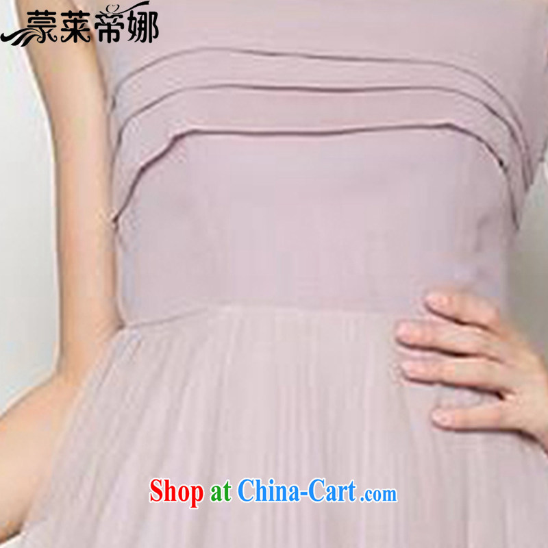 Tony Blair, in Dili, summer 2015 ladies' new Paragraph Style in Europe and modern Europe and won a spring and summer beauty aura 100 hem long skirt, small dress fairy snow woven dresses 60 light purple L, Tony Blair, in Dili, and shopping on the Internet