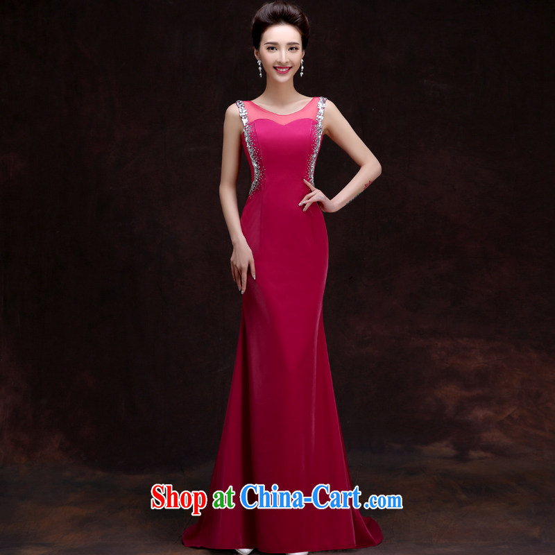 A good service is 2015 new marriages served toast summer wear long, banquet evening dresses, bridesmaid long serving 2 XL, good service, and shopping on the Internet