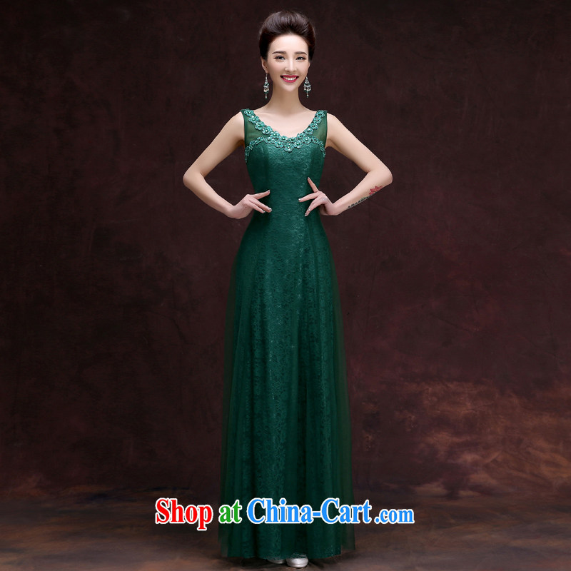 A service is good, Evening Dress 2015 new wedding dress summer long, accompanied by her sisters served in small dress dress long 2XL, serving a good solid, shopping on the Internet
