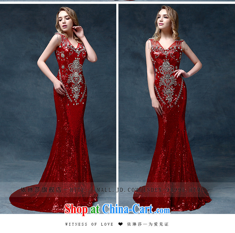 According to Lin Sha high-end luxury crystal dress Korean Korean dress bridal wedding dresses bows dress red are code pictures, price, brand platters! Elections are good character, the national distribution, so why buy now enjoy more preferential! Health