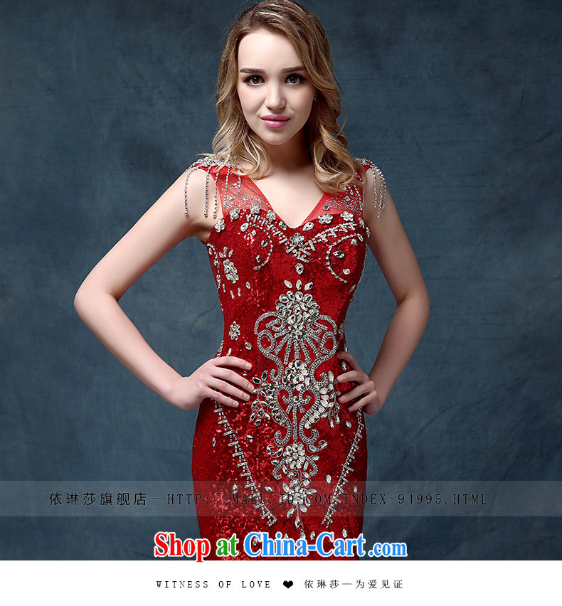 According to Lin Sha high-end luxury crystal dress Korean Korean dress bridal wedding dresses bows dress red are code pictures, price, brand platters! Elections are good character, the national distribution, so why buy now enjoy more preferential! Health