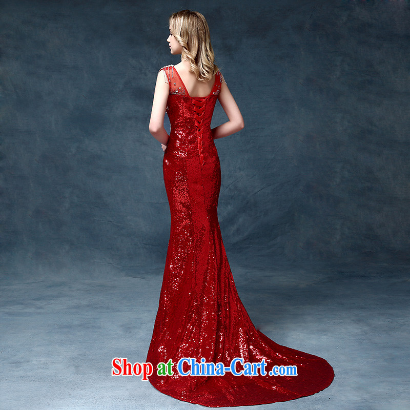According to Lin Sha high-end luxury crystal dress Korean Korean-style wedding dresses bridal wedding dresses bows dress red, code, according to Lin, Elizabeth, and shopping on the Internet