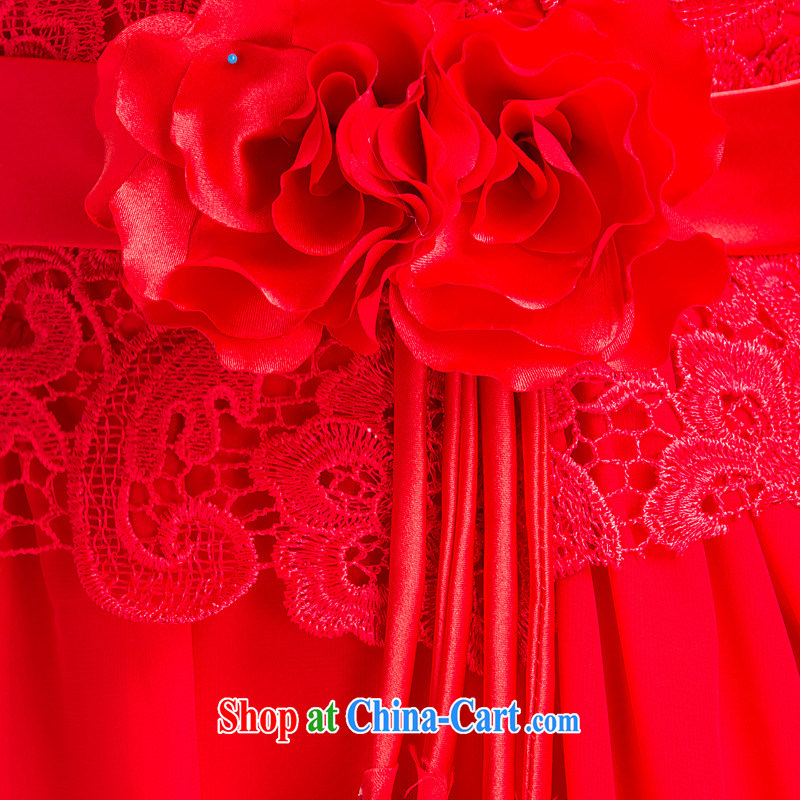 Ho full Chamber 2015 new marriages served toast red short wedding lace cheongsam dress short-sleeved red XL, Ho full chamber, shopping on the Internet