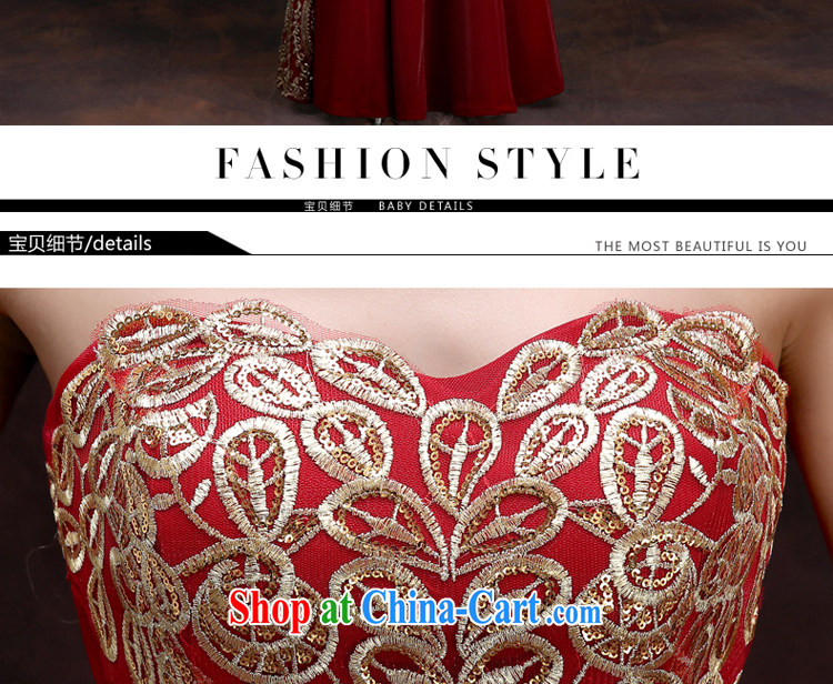 A good service is 2015 new bridal red married Mary Magdalene chest dress banquet evening support people long dress female long 2XL pictures, price, brand platters! Elections are good character, the national distribution, so why buy now enjoy more preferential! Health
