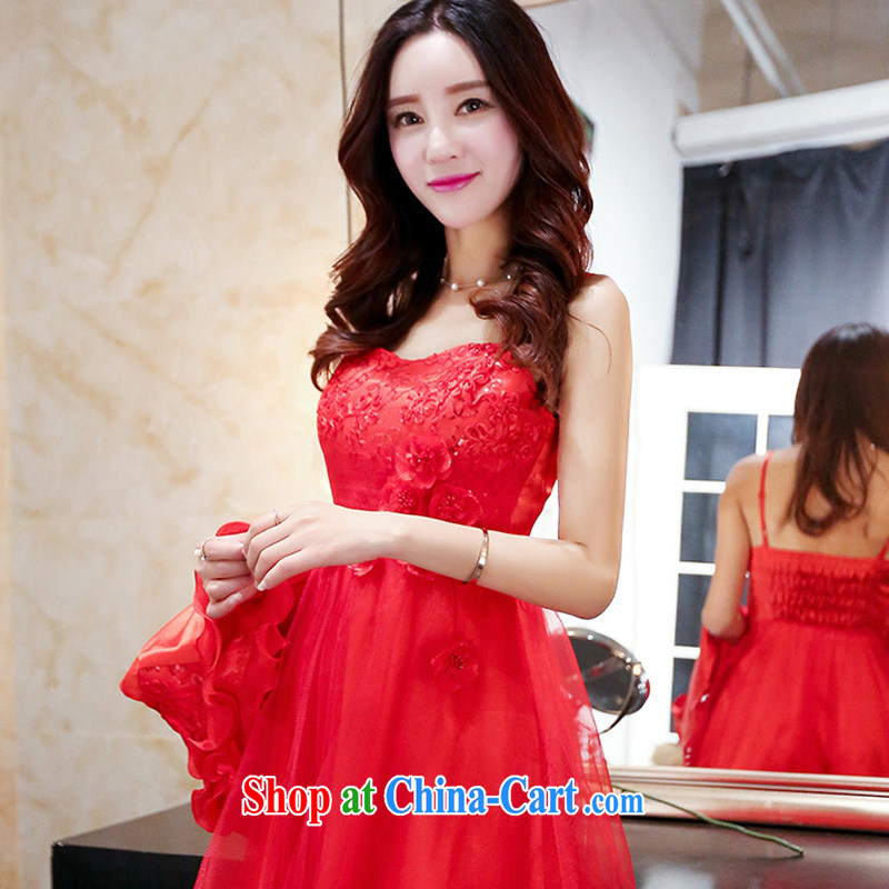 Thanks for Mrs 2015 summer new, XL, long wedding dresses dress female Red XXXL, maple and Ling (fengzhiling), shopping on the Internet