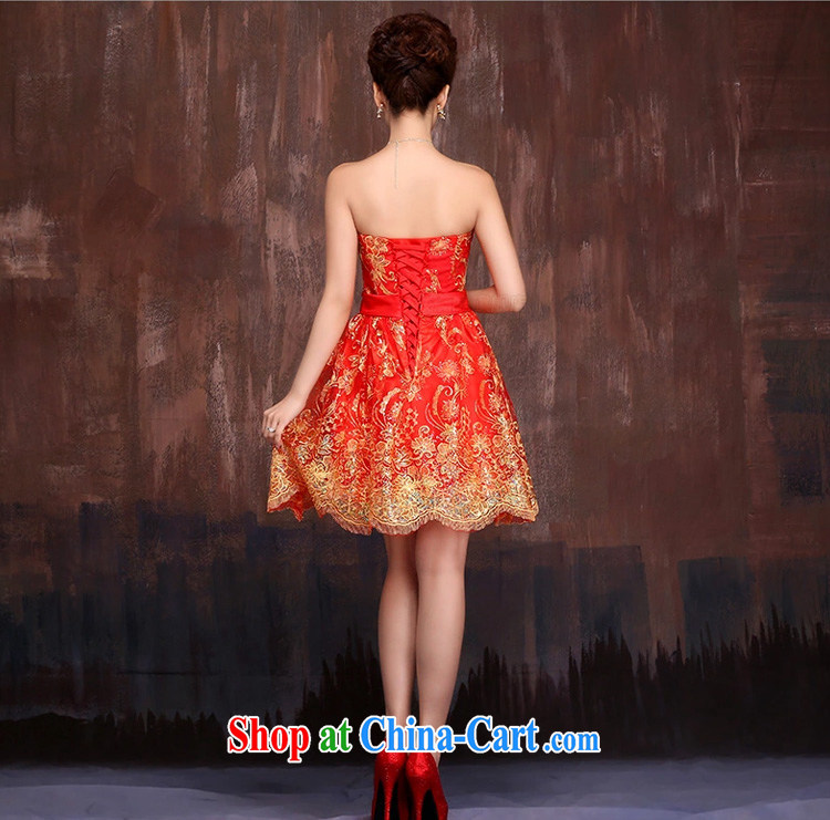 Ho full Chamber wedding dress red bridal toast service 2015 summer new bridesmaid evening dress short dress small red XL pictures, price, brand platters! Elections are good character, the national distribution, so why buy now enjoy more preferential! Health