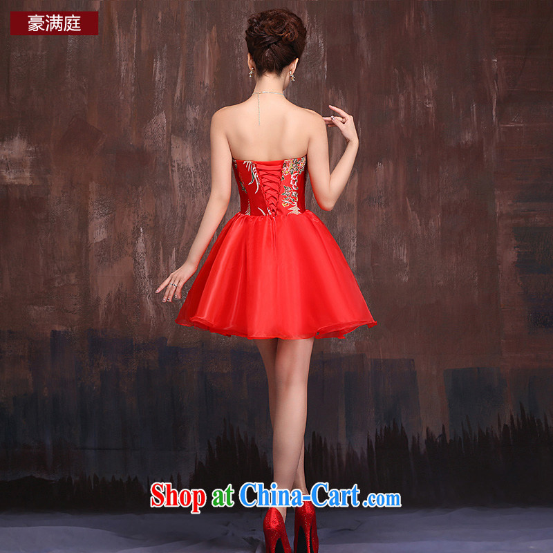 Ho full court marriages served toast red 2015 spring new dress cheongsam Phoenix theme clothing skirts red XL, Ho full chamber, and shopping on the Internet