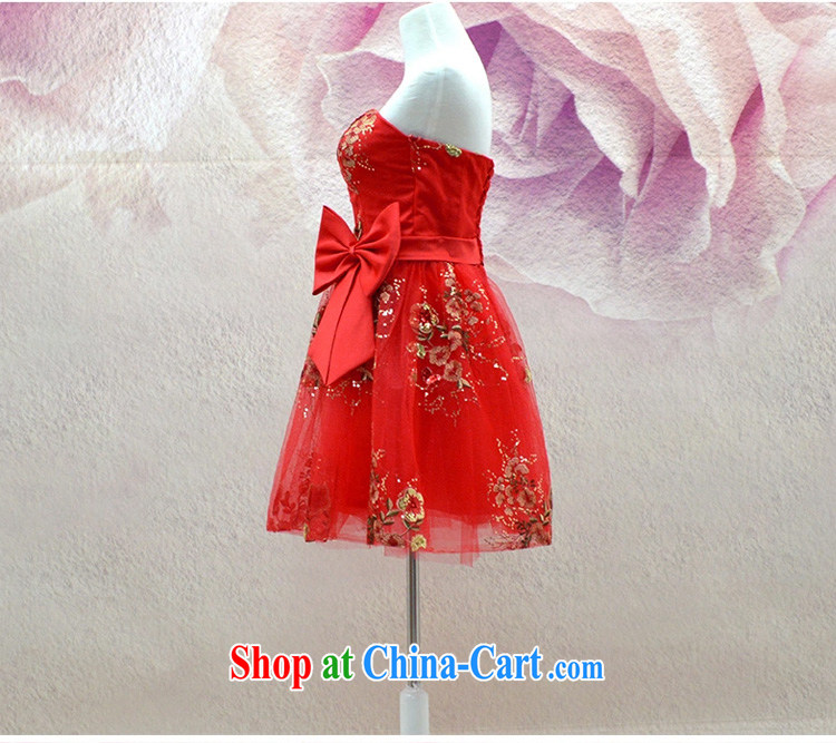 Ho full court marriages red short bows service 2015 spring new dress lace embroidery butterfly knot female Red XL pictures, price, brand platters! Elections are good character, the national distribution, so why buy now enjoy more preferential! Health