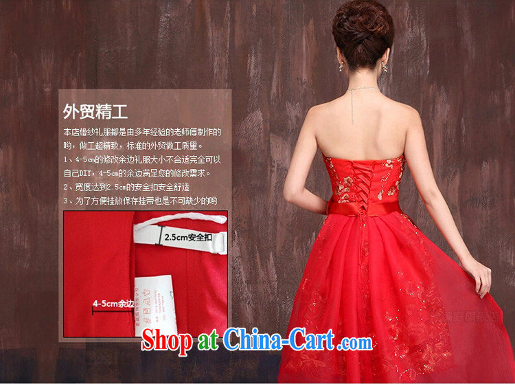 Ho full Chamber 2015 new front short long strap dress wedding dresses bridal dresses red short bows serving red XL pictures, price, brand platters! Elections are good character, the national distribution, so why buy now enjoy more preferential! Health