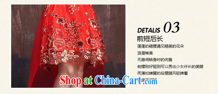 Ho full Chamber 2015 new front short long strap dress wedding dresses bridal dresses red short bows serving red XL pictures, price, brand platters! Elections are good character, the national distribution, so why buy now enjoy more preferential! Health