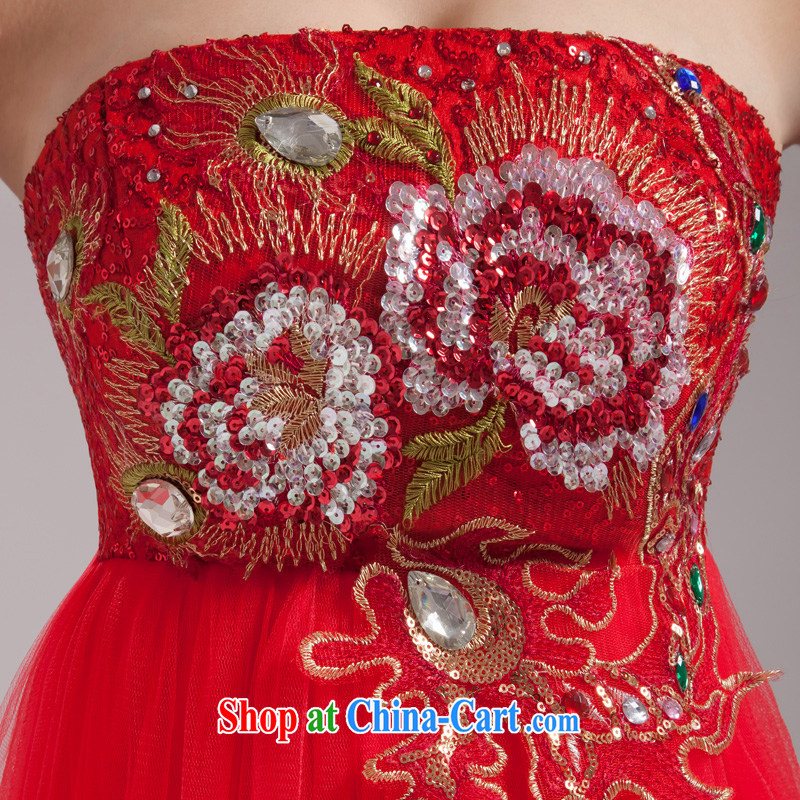 Ho full Chamber 2015 New red long bridal gown Korean lace wedding evening dress high waist dress uniform toasting red L, Ho full Chamber, shopping on the Internet