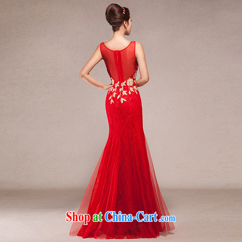Evening Dress 2015 new toast Service Annual Spring dresses shoulders cultivating crowsfoot marriages long dress with XL, Ho full chamber, shopping on the Internet