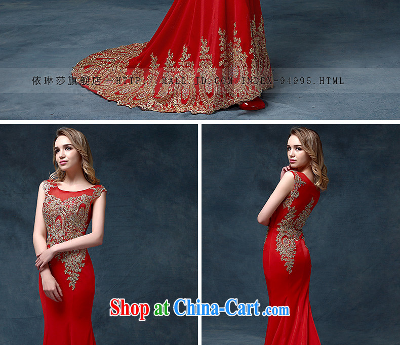 According to Lin Windsor wedding dresses 2015 new toast Service Bridal long tail dress wedding dresses at Merlion cultivating red XL pictures, price, brand platters! Elections are good character, the national distribution, so why buy now enjoy more preferential! Health