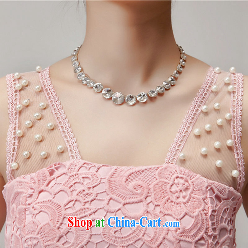 There are optimized color Kingfisher 2015 summer new lace check take staples aura beads Princess skirt elasticated waist dresses as 1114 pink L, optimize color swords into plowshares, and shopping on the Internet