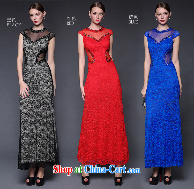 Black Butterfly in Europe and the brand new 2015 summer lace nails pearl cultivation, qipao dress dresses W 0389 red are code pictures, price, brand platters! Elections are good character, the national distribution, so why buy now enjoy more preferential! Health
