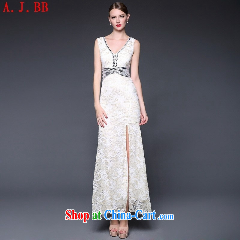Black butterfly 2015 summer dress new sexy beauty lace the forklift truck V collar dress dresses W 0237 white are code, A . J . BB, shopping on the Internet