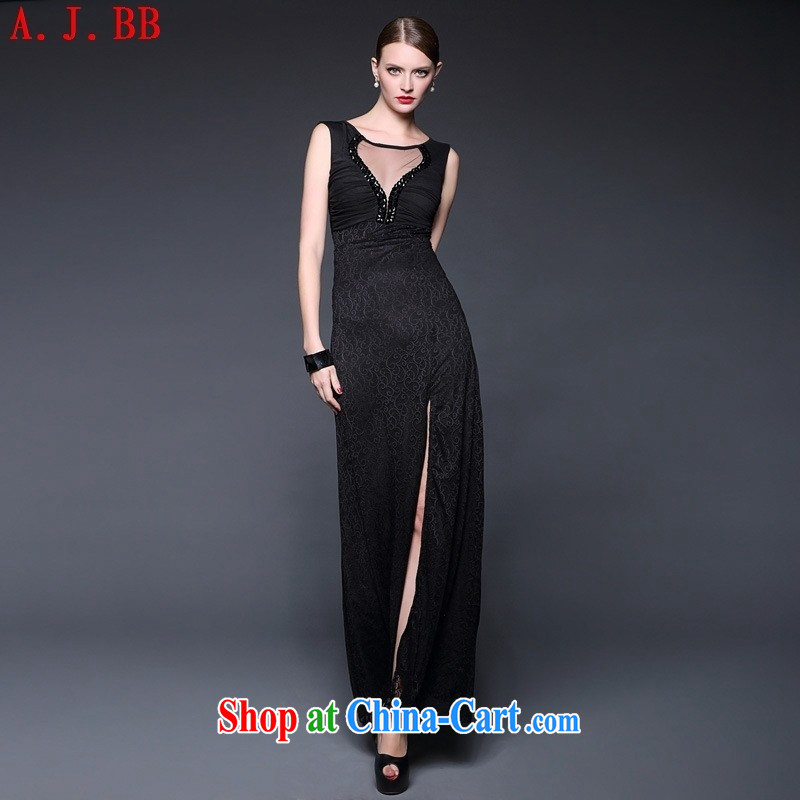 Black butterfly summer 2015 New Products lace spell took over the nail Pearl Web yarn micro perspective dress dresses W 0215 blue are code, A . J . BB, shopping on the Internet