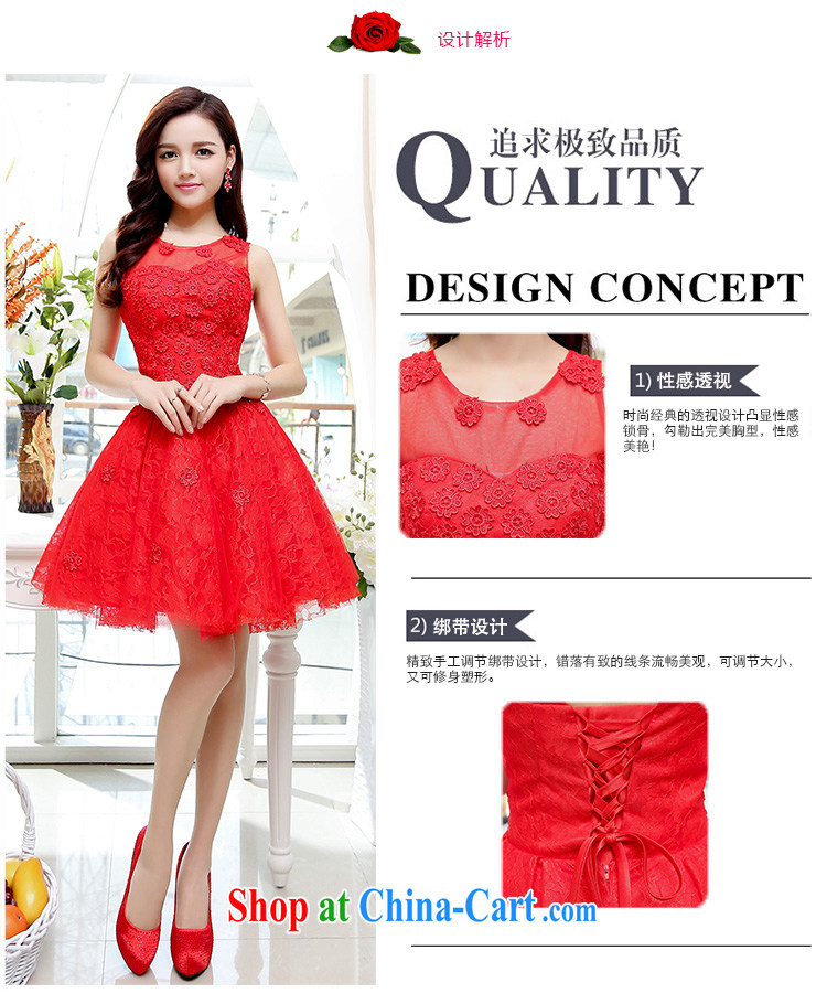 Mu season 2014 New Name Yuan small incense, short-sleeved cultivating good wedding A field dresses wedding dresses 1551 red XL pictures, price, brand platters! Elections are good character, the national distribution, so why buy now enjoy more preferential! Health