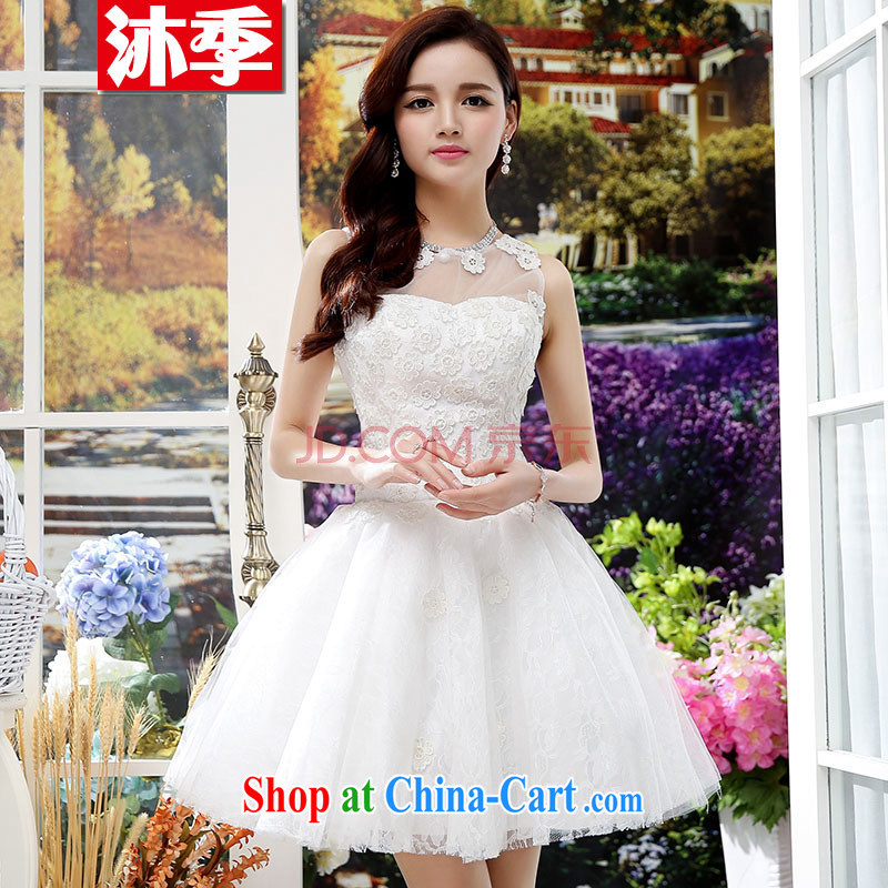 Mu season 2014 New Name Yuan small incense, short-sleeved cultivating good wedding A field dresses wedding dresses 1551 red XL, Mu season (MOOVCHEE), online shopping