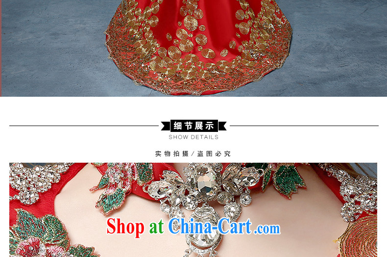 According to Lin Sa 2015 new upscale crowsfoot Evening Dress red wedding bride's tail dresses toast serving Chinese performances service tail, red are code pictures, price, brand platters! Elections are good character, the national distribution, so why buy now enjoy more preferential! Health