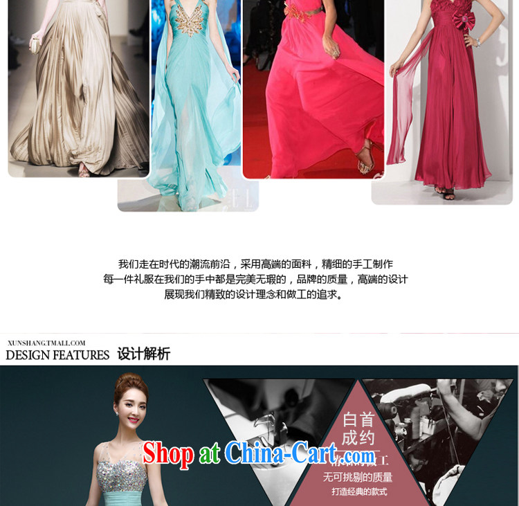 White first about evening dress 2015 new dress long bridal toast clothing bridesmaid service banquet annual ball dress evening dress blue XL pictures, price, brand platters! Elections are good character, the national distribution, so why buy now enjoy more preferential! Health