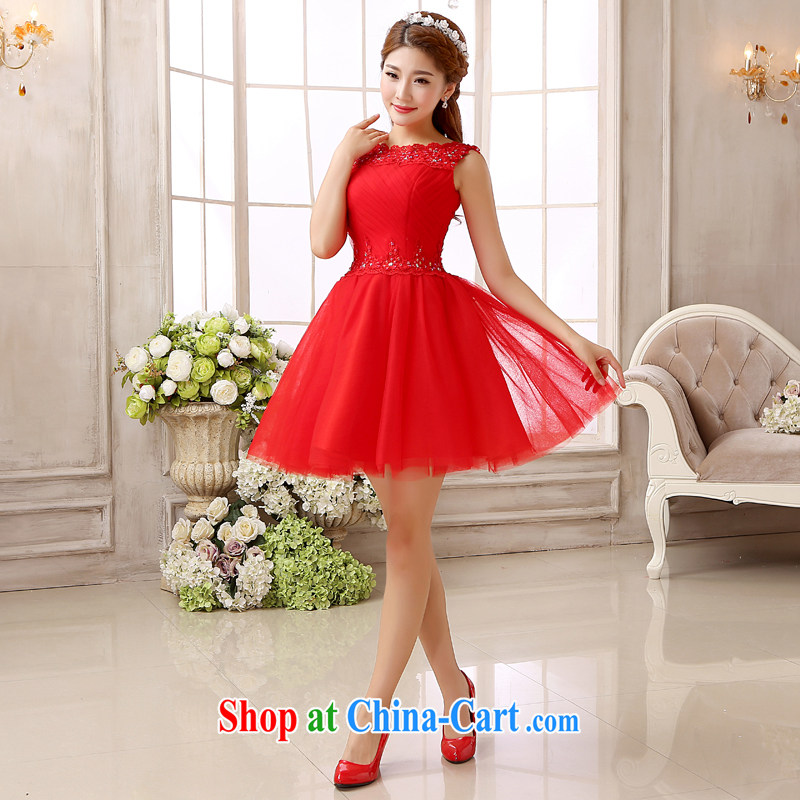 White first to approximately 2015 new short, Shaggy dress red bows Service Bridal with lace wedding dresses dresses short sections of red red S, white first about, shopping on the Internet