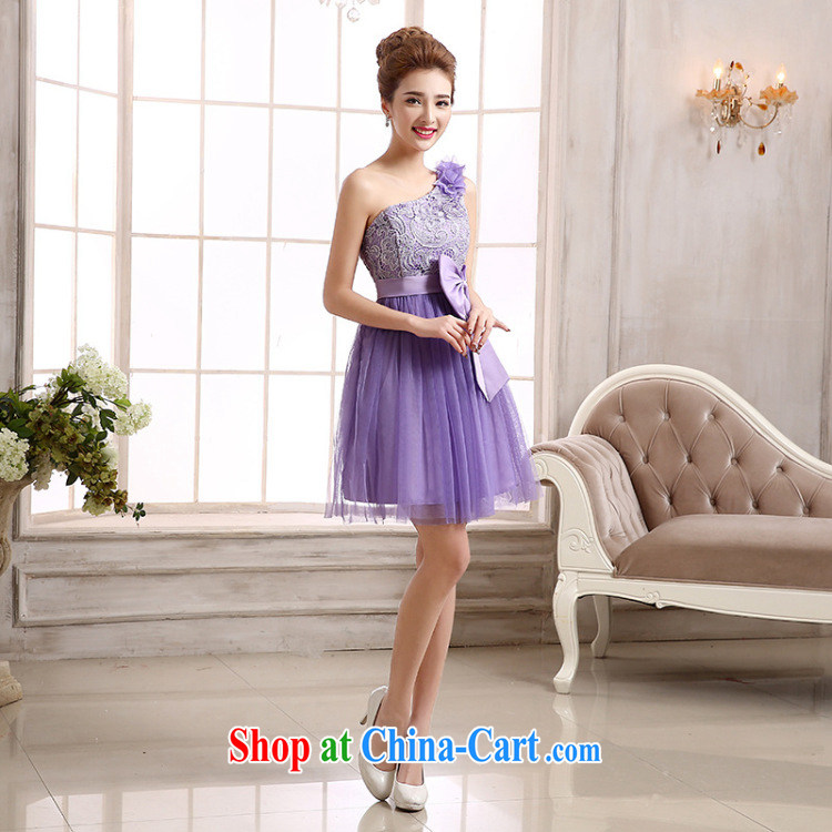 There are optimized color Kingfisher bridesmaid mission Small dress imported lace single shoulder sister skirt short bridal shaggy skirts MZ 9997 champagne color code pictures, price, brand platters! Elections are good character, the national distribution, so why buy now enjoy more preferential! Health
