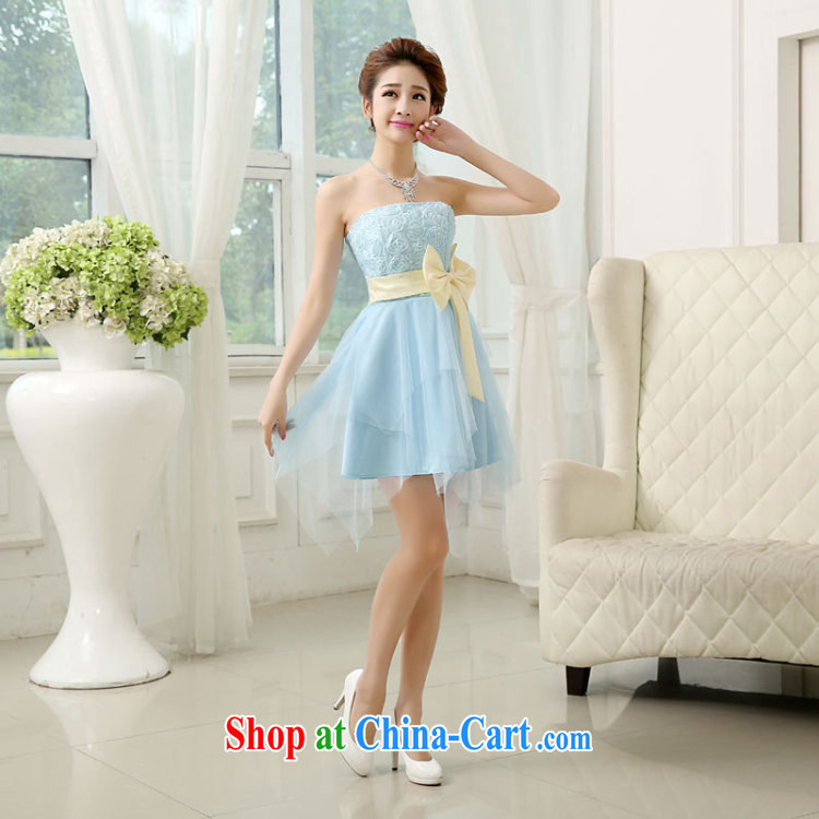 There are optimized color Kingfisher bridal wedding dress knocked color bowtie short chest bare bows service bridesmaid evening gown new MZ 5554 champagne color, pictures, price, brand platters! Elections are good character, the national distribution, so why buy now enjoy more preferential! Health