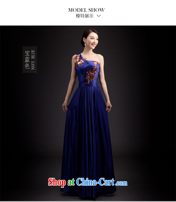 Martin Taylor 2015 long gown, spring and summer Korean blue host service banquet Evening Dress wedding bridesmaid serving long skirt blue XXL pictures, price, brand platters! Elections are good character, the national distribution, so why buy now enjoy more preferential! Health