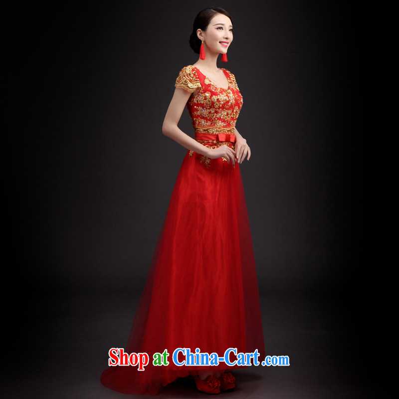 Martin Taylor 2015 Bridal Fashion toast serving Korean style red, cultivating long, wedding dress long skirt red XXL, Taylor Martin (TAILEMARTIN), shopping on the Internet