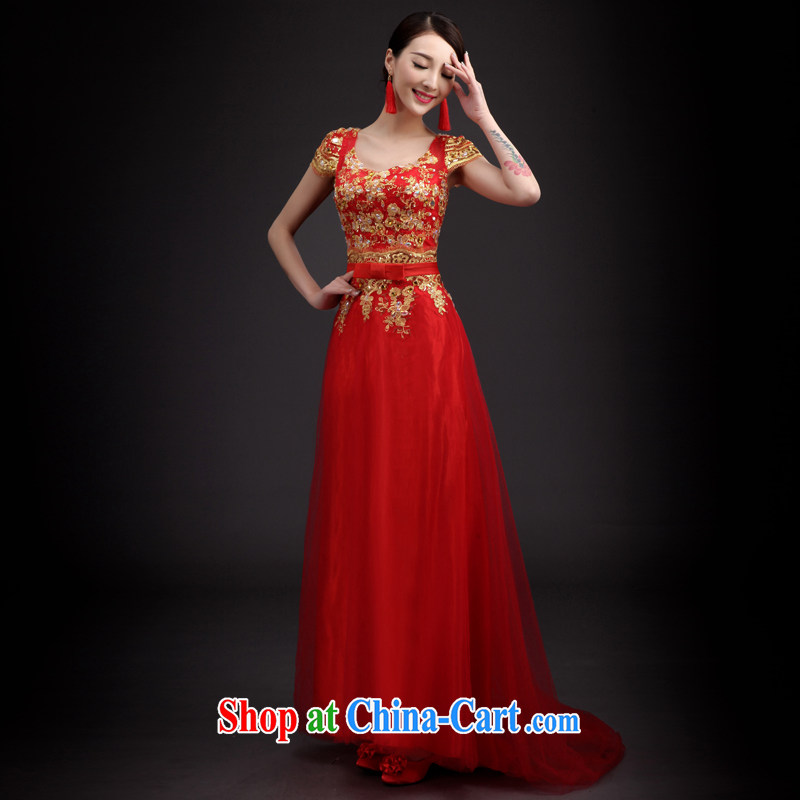 Martin Taylor 2015 Bridal Fashion toast serving Korean style red, cultivating long, wedding dress long skirt red XXL, Taylor Martin (TAILEMARTIN), shopping on the Internet