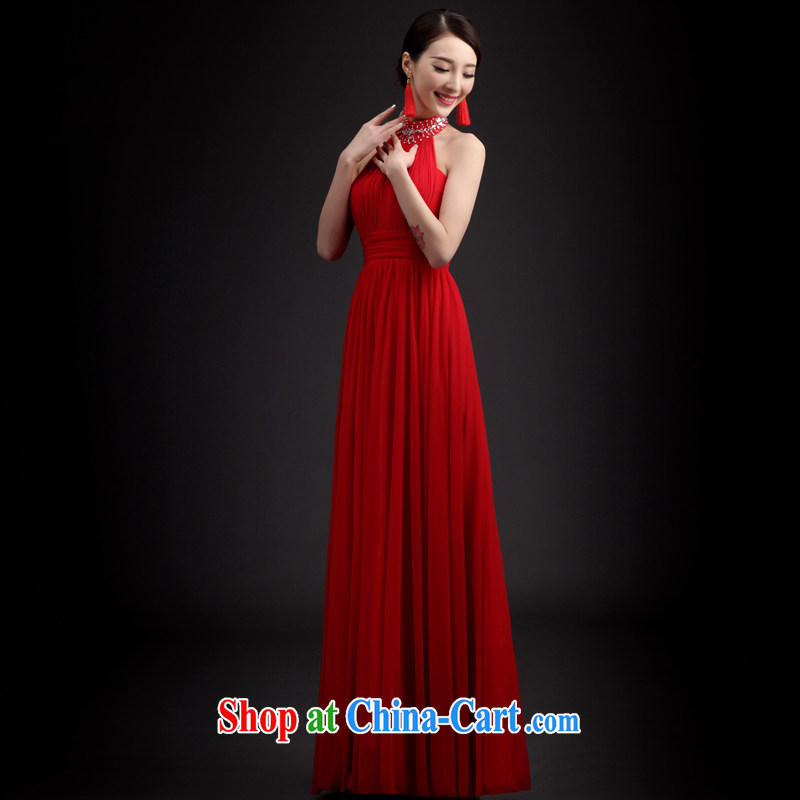 Taylor Martin's 2015 marriage toast serving spring and summer Korean marriages, long red stylish cultivating the code dress long skirt red XXL, Taylor Martin (TAILEMARTIN), online shopping