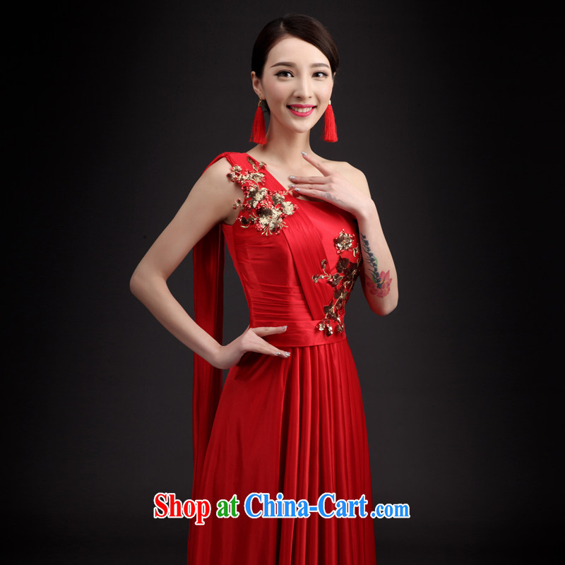 Martin Taylor 2015 bridal toast serving Korean spring and summer long, the Code Red stylish beauty graphics thin lace pregnant women dress red XL, Taylor Martin (TAILEMARTIN), shopping on the Internet