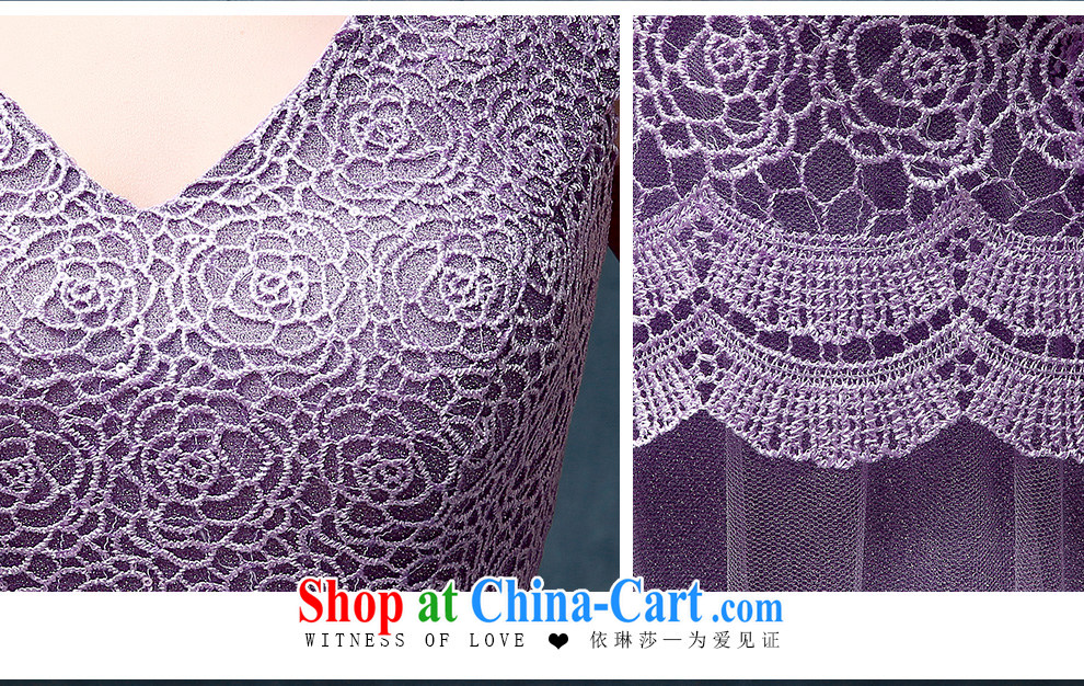 According to Lin Sa 2015 new dual-shoulder V collar Lace Up dress bridal toast serving long marriage dress purple XL pictures, price, brand platters! Elections are good character, the national distribution, so why buy now enjoy more preferential! Health