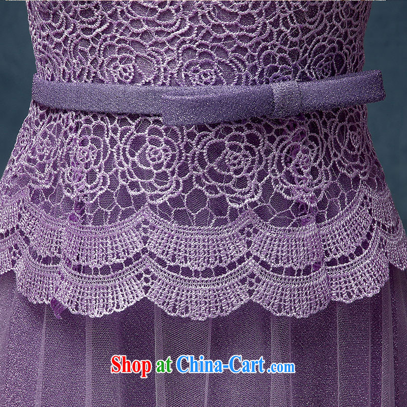 According to Lin 2015 Elizabeth's new dual-shoulder V collar Lace Up dress bridal toast serving long marriage dress purple XL, according to Lin, Elizabeth, and shopping on the Internet