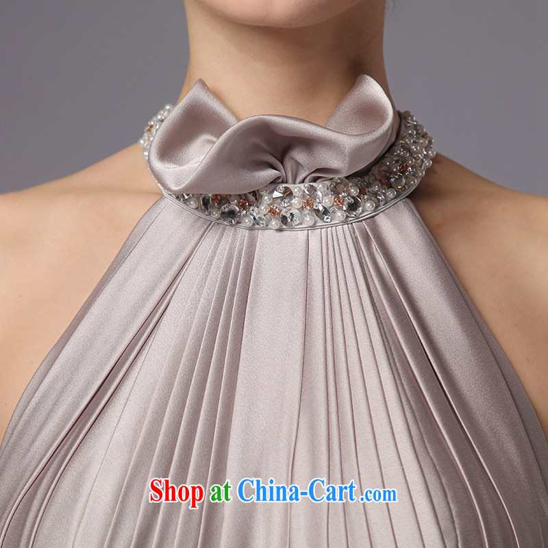 is by no means a JUSERE high-end wedding dresses 2015 New Name-yuan dress evening dress uniform performances hosted service is also a sleeveless-tail silver tailored, by no means, and, shopping on the Internet