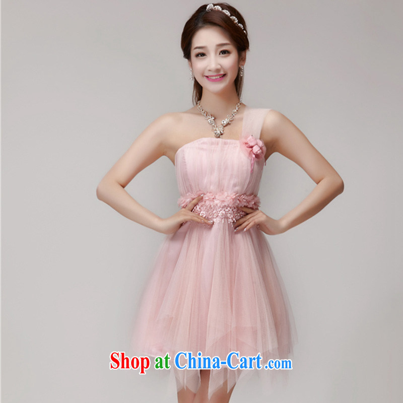 42 multi-yi 2015 bridesmaid dresses in banquet dress sister skirt short, small dress 1563 pink L, 42 multi-yi, shopping on the Internet