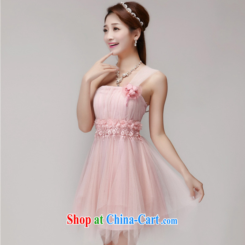 42 multi-yi 2015 bridesmaid dresses in banquet dress sister skirt short, small dress 1563 pink L, 42 multi-yi, shopping on the Internet