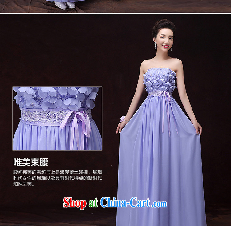Tslyzm bridesmaid dress long, light purple Evening Dress dress sister's dress 2015 new spring and summer hosted performances dress D dual-shoulder V collar XXL pictures, price, brand platters! Elections are good character, the national distribution, so why buy now enjoy more preferential! Health