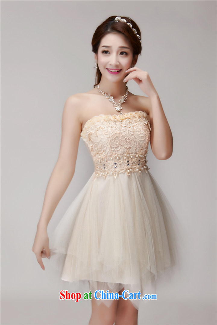 42 multi-yi 2015 summer staple manually inserts pearl cultivation drill dresses bridesmaid group aura erase chest dress 1564 pink L pictures, price, brand platters! Elections are good character, the national distribution, so why buy now enjoy more preferential! Health