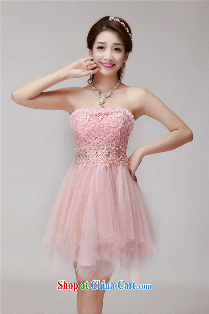 42 multi-yi 2015 summer staple manually inserts pearl cultivation drill dresses bridesmaid group aura erase chest dress 1564 pink L pictures, price, brand platters! Elections are good character, the national distribution, so why buy now enjoy more preferential! Health